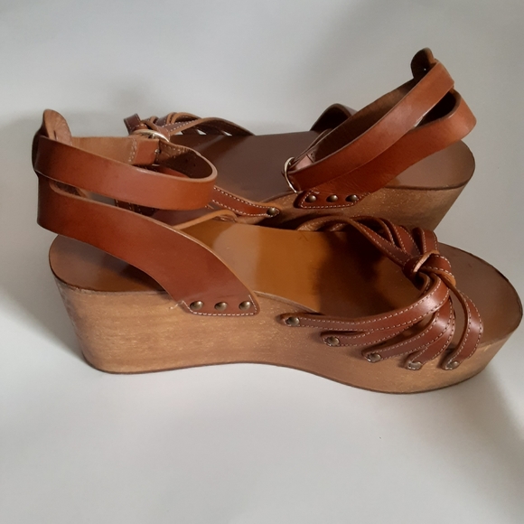 Isabel marant wedge platform sandals sz 39 - Picture 4 of 10